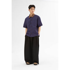American Style Loose Straight Casual Suit Wide Leg Pants
