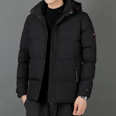 Men's Fashion Individual Casual Hooded Cotton Jacket
