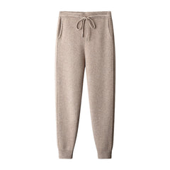 Air Layer Thickened Wool Men's High Waist Casual All-match Lock Foot Harem Pants