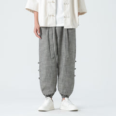 Summer Quality Linen Pants Chinese Style Men's Fashion