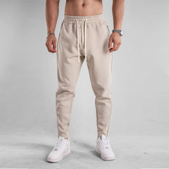 Slim Fit Leg Opening Zipper Ankle Banded Pants