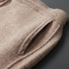 Air Layer Thickened Wool Men's High Waist Casual All-match Lock Foot Harem Pants