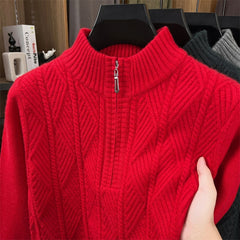 Men's Business Leisure Pullover Bottoming Sweater