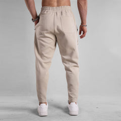 Slim Fit Leg Opening Zipper Ankle Banded Pants