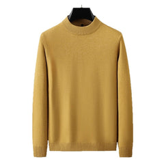 Men's Half-high Collar Warm Long Sleeves Knitwear