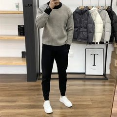Men's Plaid Knitted Sweater