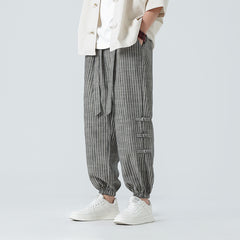 Summer Quality Linen Pants Chinese Style Men's Fashion