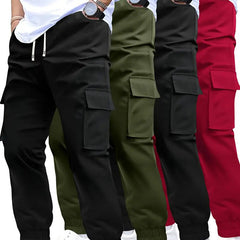 Men's Multi-pocket Workwear Pants Ancient Leisure Tappered Trousers