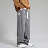Autumn And Winter Lights Men's American Casual Pants High Street Fashion Brand Straight Flow Wide Leg Long
