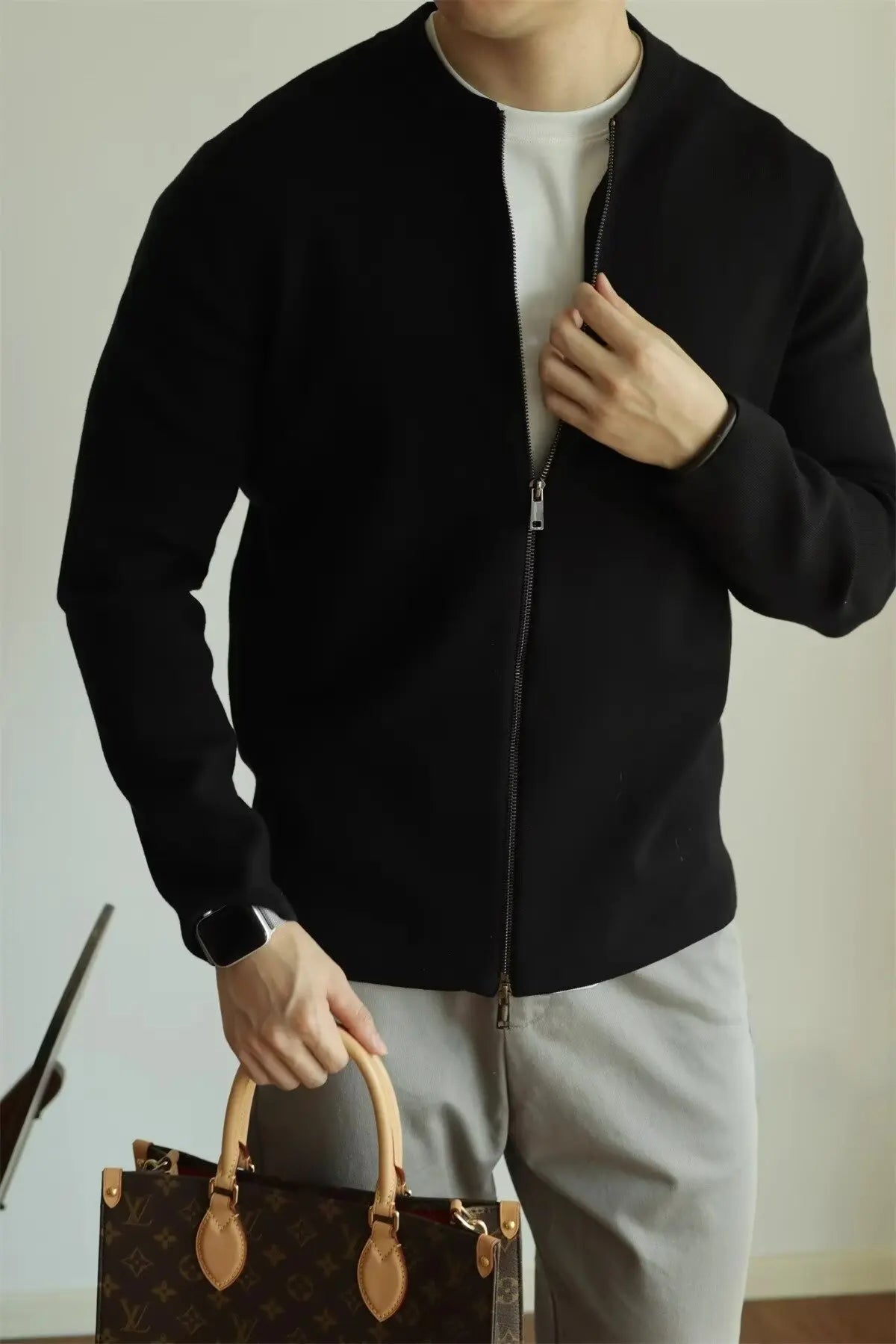 Men's Zip-Up Cardigan