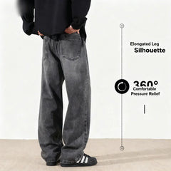 Men's Washed Denim Jeans