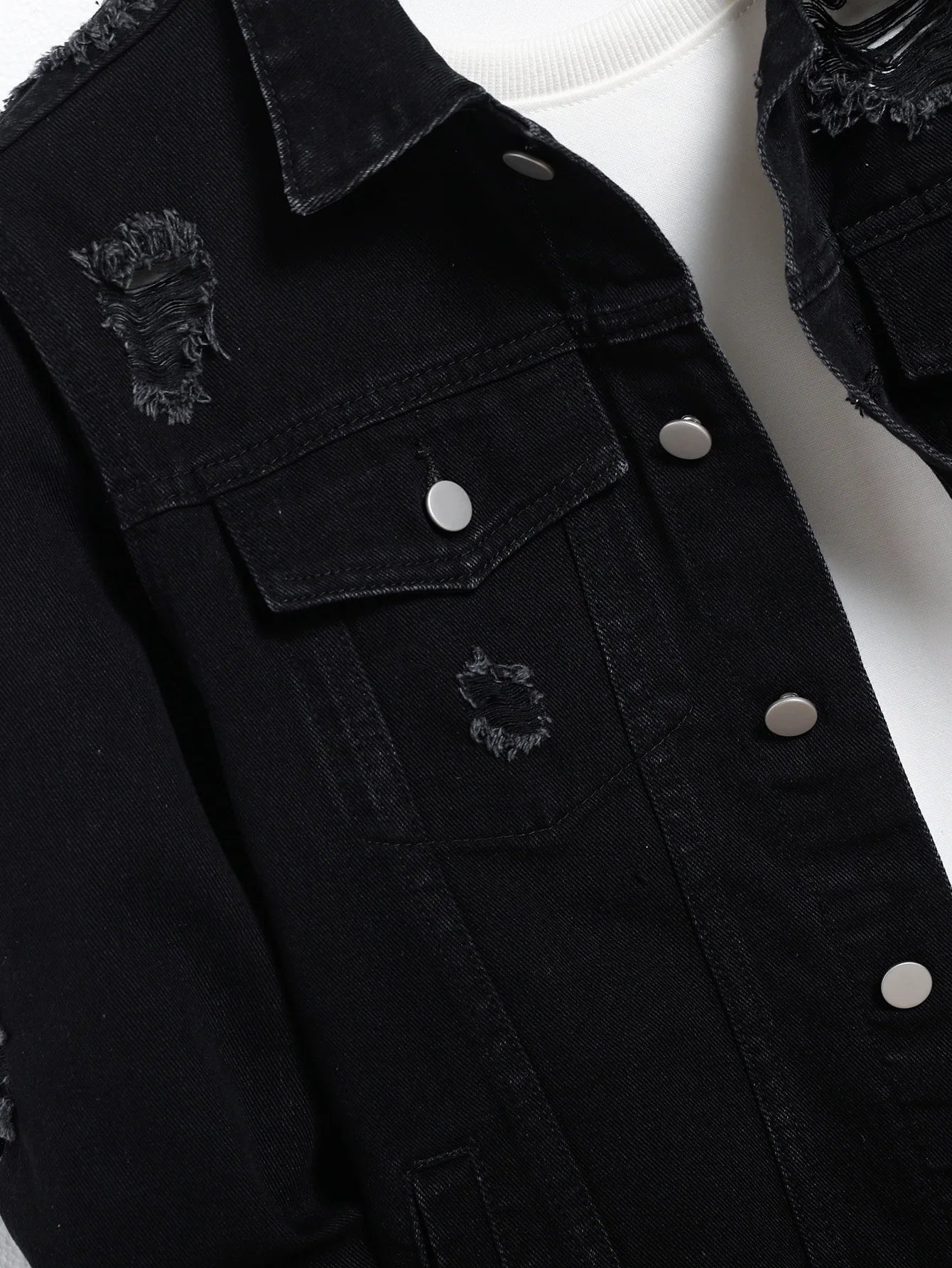 Men's Black Denim Jacket