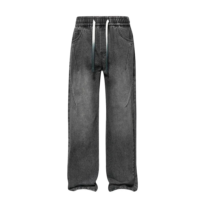 Men's Washed Denim Jeans