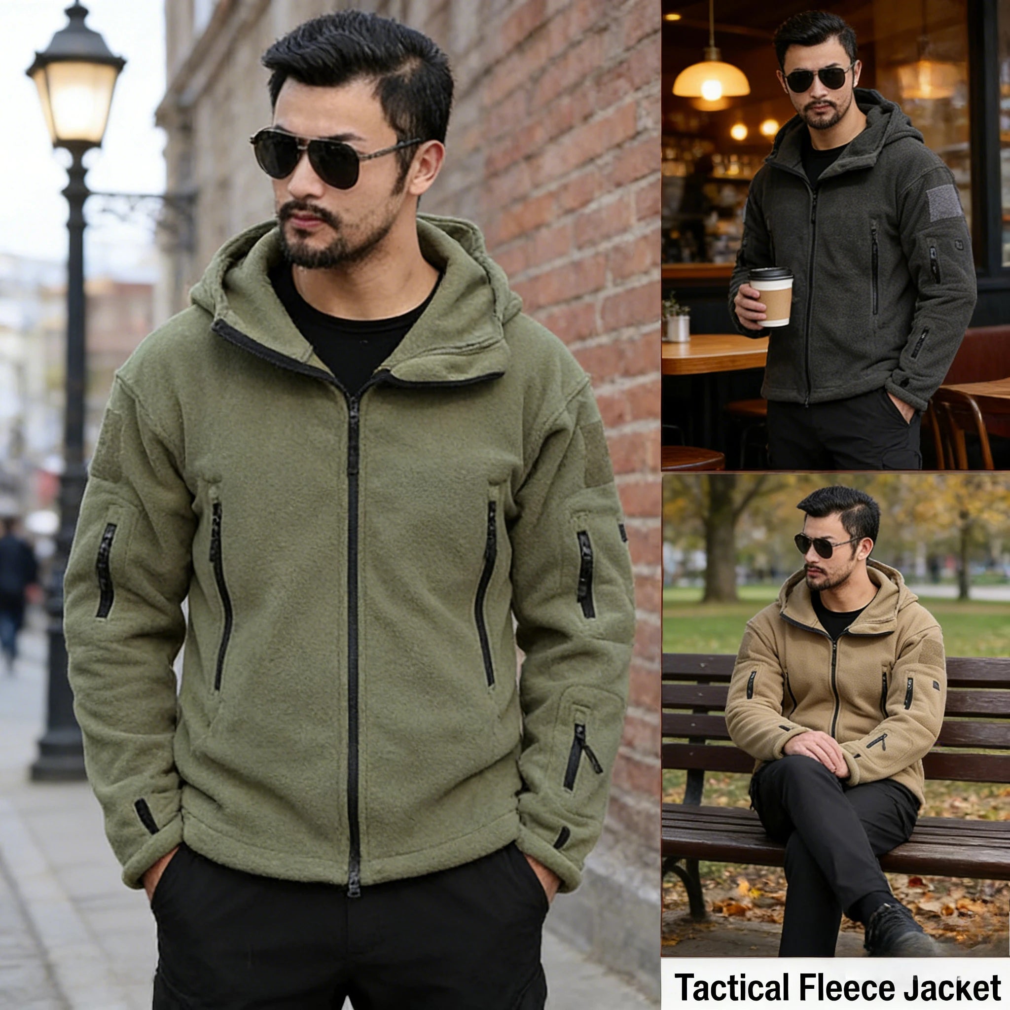 Men's Fleece Hooded Jacket