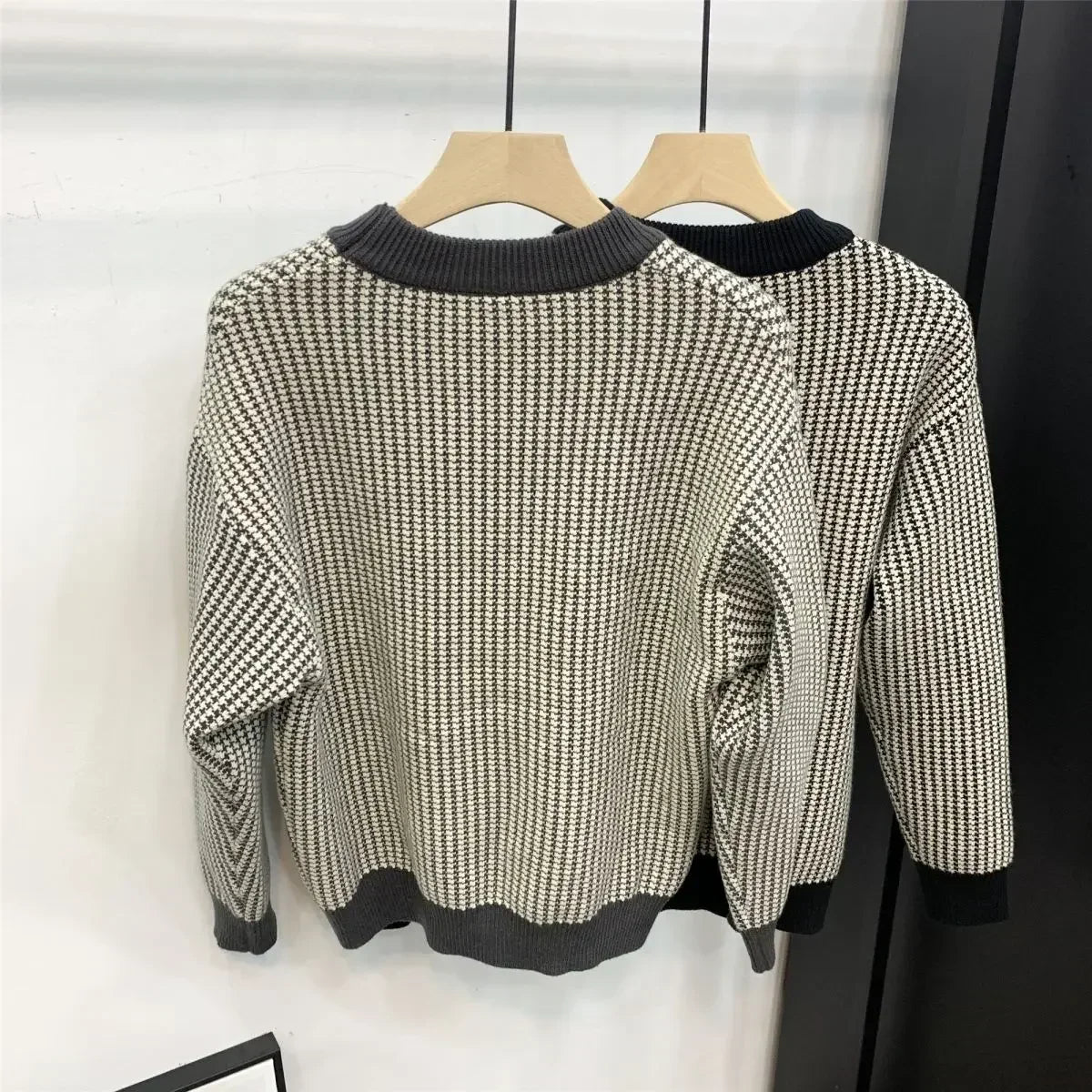 Men's Plaid Knitted Sweater