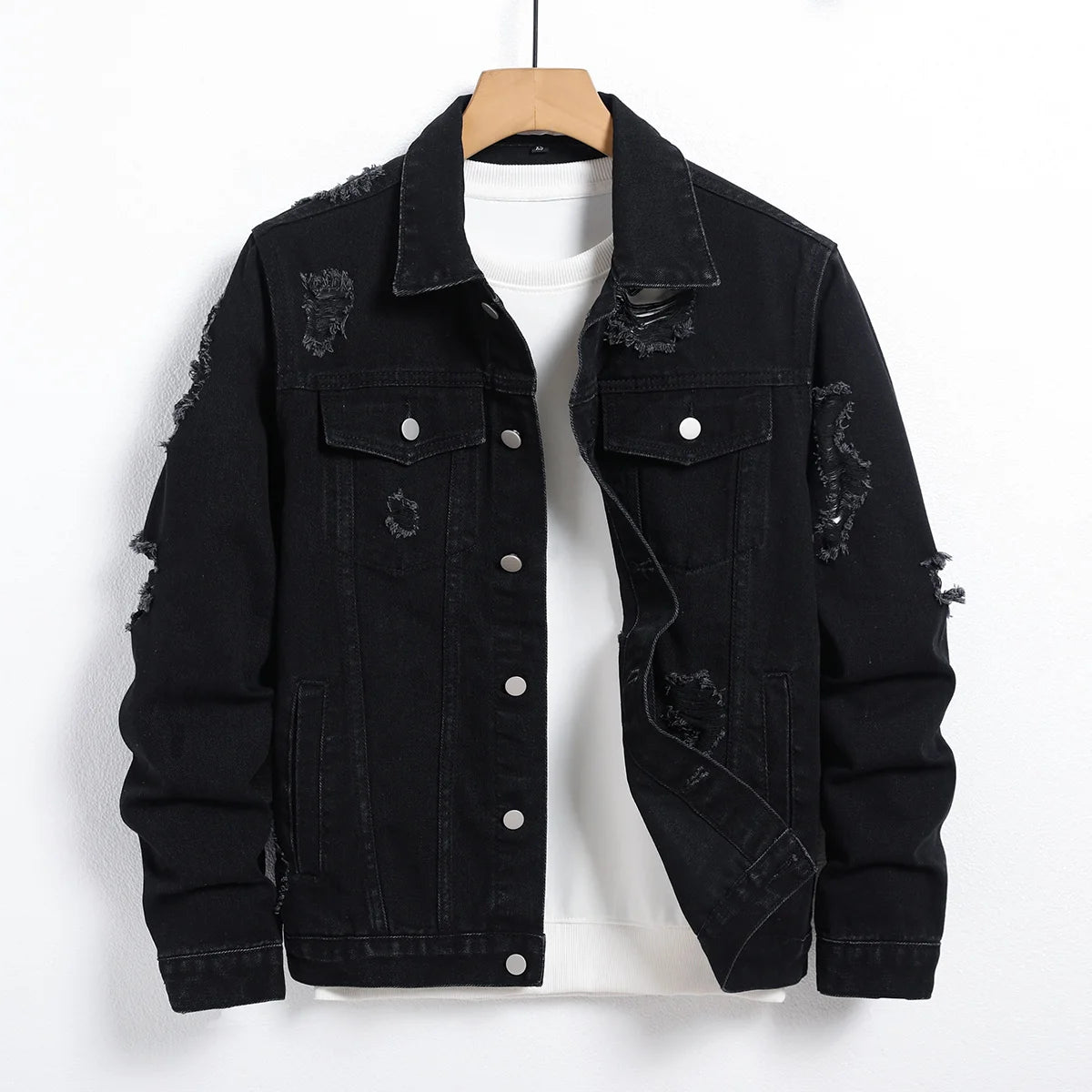 Men's Black Denim Jacket